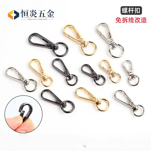 Bag Handle Rings, Bag Accessories, Detachable Screw Hooks, Shoulder Strap Buckles, Strap Buckles, Leather Bag Hardware Accessories, Metal Buckles