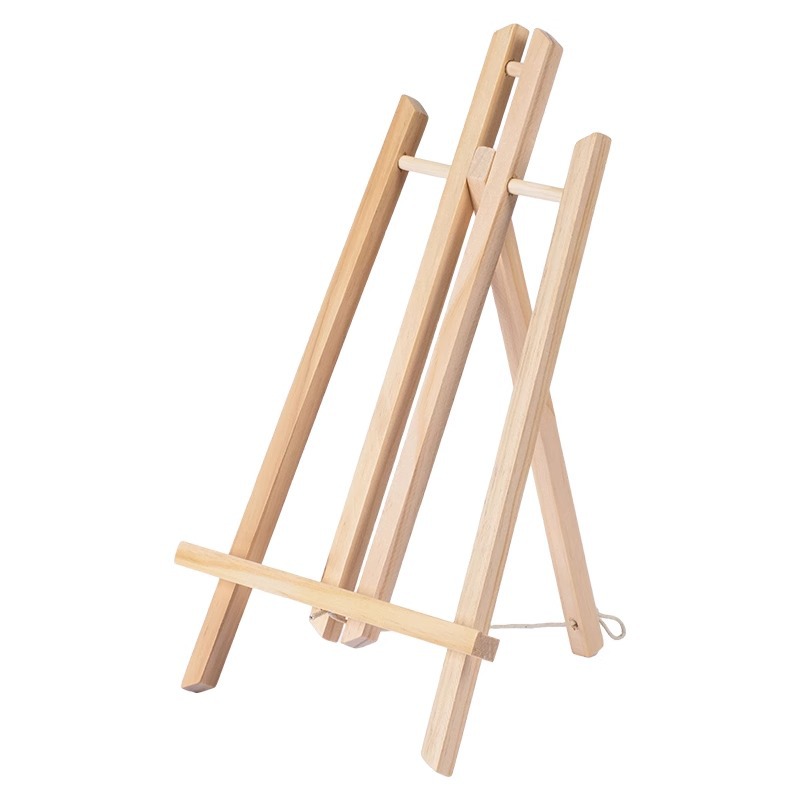 Escritorio de escritorio estante de madera plegable tablero de pintura al óleo para niños en la mesa de bocetos de soporte trípode mini estante de pintura