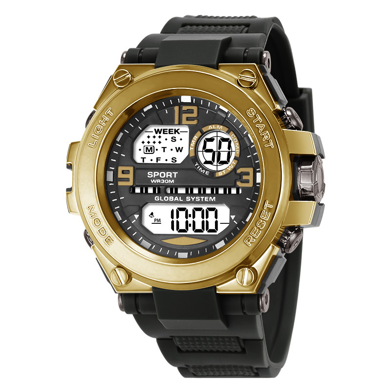 Nuevo reloj electrónico de montañismo para hombre, reloj electrónico multifuncional con alarma luminosa para estudiantes, reloj electrónico con cronometraje