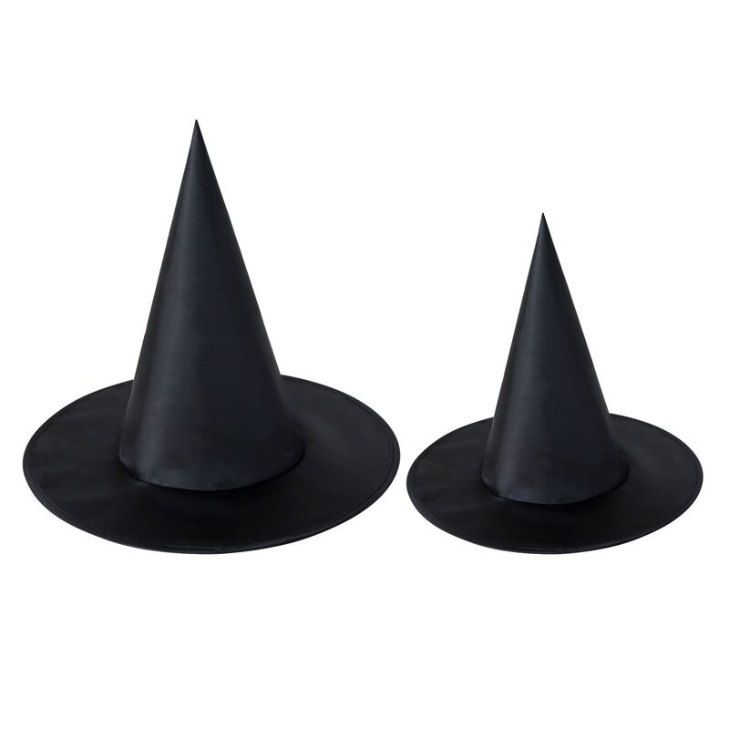 Halloween Black Wizard Hat with Pointed Top, Oxford Cloth Witch Hat, Children's and Adult Party Decoration Props, Cross-Border Hot Selling Halloween Black Wizard Hat with Pointed Top, Oxford Cloth Witch Hat, Children's and Adult Party Decoration Props, Cross-Border Hot Selling