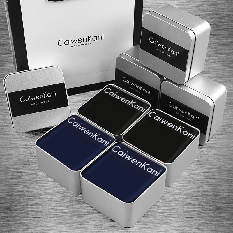 Men's Underwear Boxers Pure Cotton Boxers Modal C Corn ν Graphene Boys Shorts Pants Gift Box