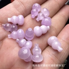 天然三次元クンツァイトひょうたん氷透明ひょうたんペンダントジュエリールースビーズアクセサリーブレスレット diy アクセサリー卸売