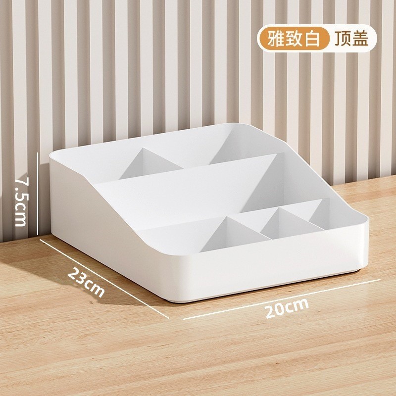 Escritorio superposición cómoda cajón gabinete de almacenamiento de cosméticos caja de almacenamiento lápiz labial productos para el cuidado de la piel a rayas rack de almacenamiento