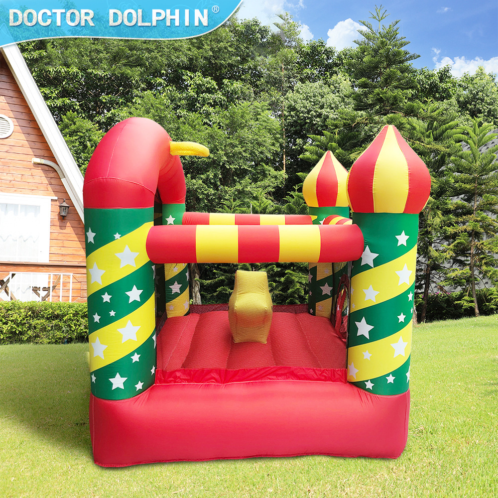 Castillo Inflable Doctor Dolphin, Juego Infantil Pequeño, Trampolín, Tobogán, Diversión Familiar, Fiestas, Deportes, Entretenimiento