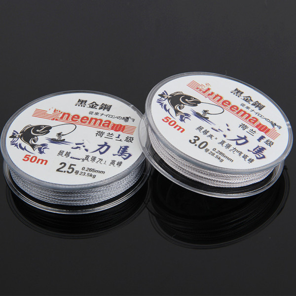 50 meters strong horse fish line monochrome four -edged PE weaving…