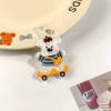 Cartoon hairgrip, skateboard