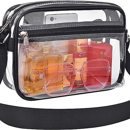 New Clear Crossbody Bag, Everyday Travel & Sports Sling Bag