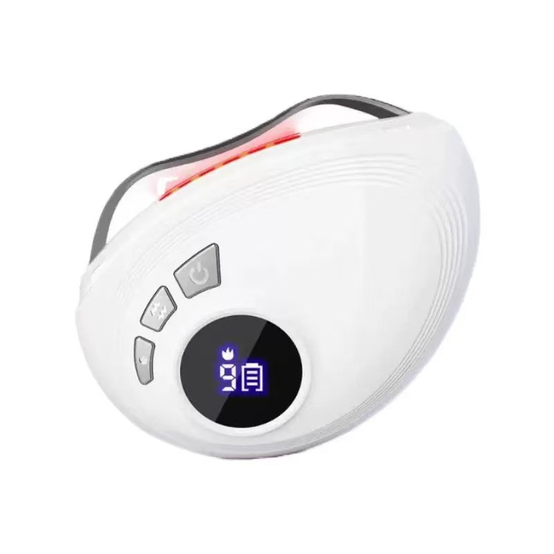 Masajeador Eléctrico Facial Gua Sha con Luz Roja y Azul y Compresa Caliente para Hogar image 10