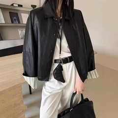レトロな高級感のある袖口は色にぶつかって水洗いコートをつなぎ合わせます。