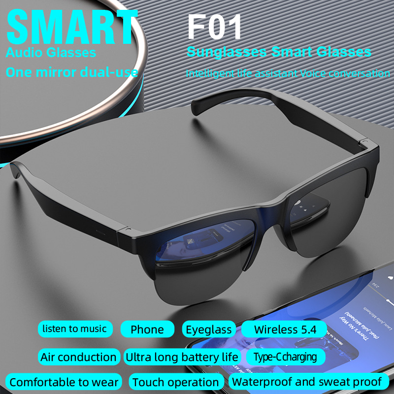 Smart Bluetooth Sunglasses Polarized Audio For Music And Calling_voghion.com