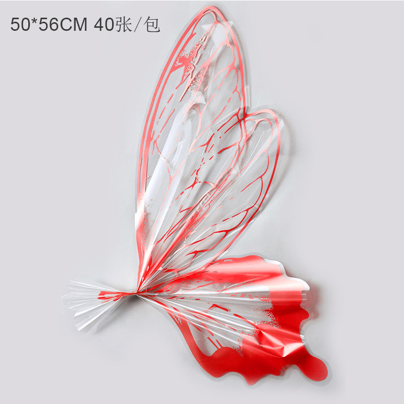 크리스탈 나비 [빨간색] 40 장 50*56CM/장