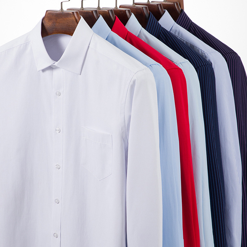 Khmer Men's Long-sleeved Winter Daily Casual Men's Clothing fleece-lined Thickened Shirt for Dad Men's Warm Shirt