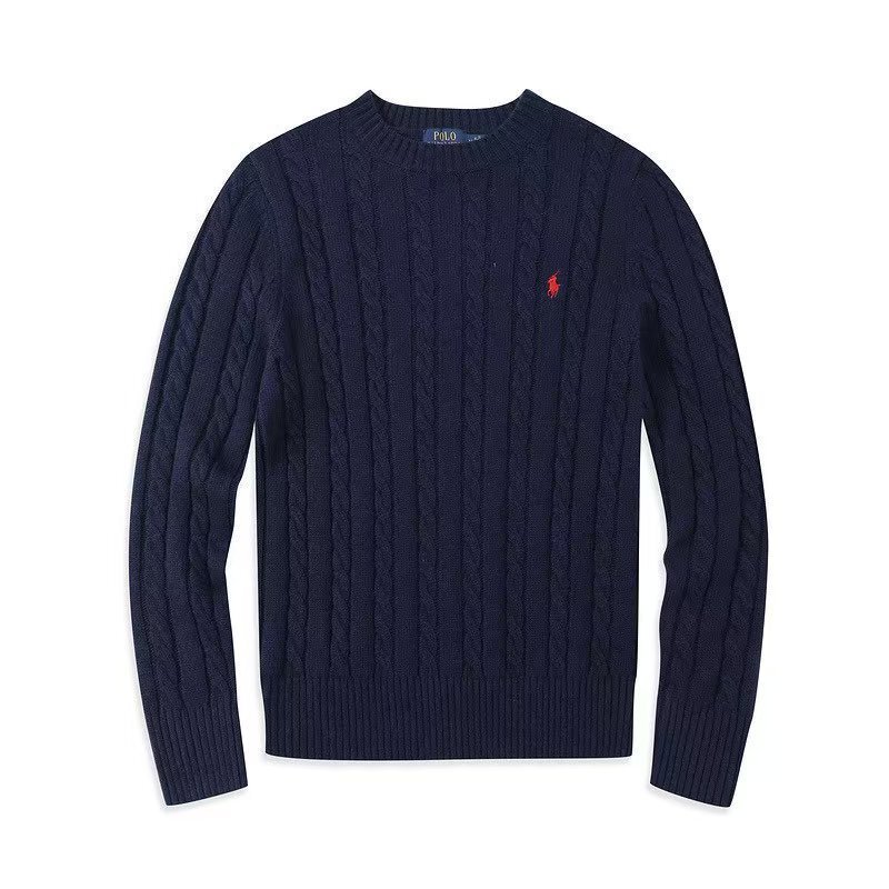 In-Stock Autumn and Winter Round-Neck Pullover Sweater for Couples, Cable Knit Sweater, Fashionable Sweater, Trendy and Versatile