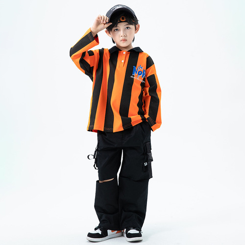 Children's street dance hip-hop costumes for girls boys go go dancers rapper singer performance outfits girls' jazz dance performance wear