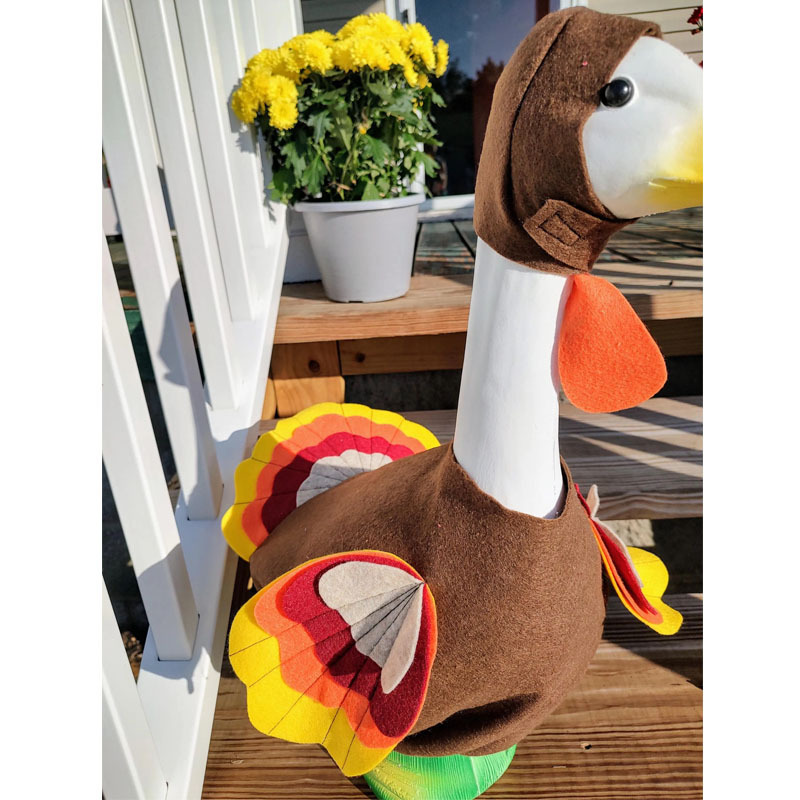 Turkey Big Goose Costume Porch Goose Outfit 23inch Cement Goose Statue Decorative Costume Garden Party Yard Turkey Big Goose Costume Porch Goose Outfit 23inch Cement Goose Statue Decorative Costume Garden Party Yard