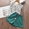 Summer colored shirt, set, trousers, Korean style, loose fit