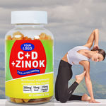 跨境供应可贴标儿童复合维生素益生元纤维软糖维生素CD锌软糖