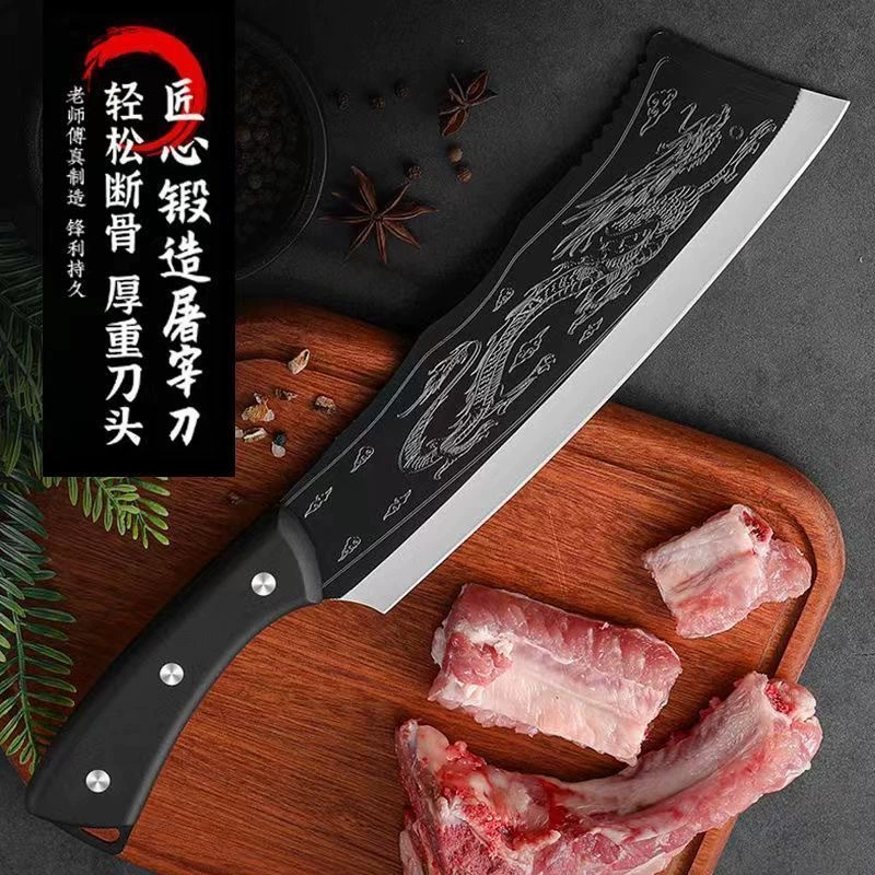 Нож для разделки мяса с толстым лезвием, кухонный нож, кость, разделочная работа на мясной рынке, специальный нож, отрубающий кость, нож для рубки, инструмент
