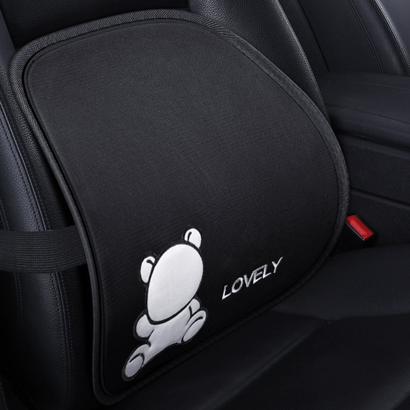 Мультфильм милый питомец соты стальная проволока поясная подушка вентиляция дышащая Массажная поясная подушка офисное сиденье спинка подушки
