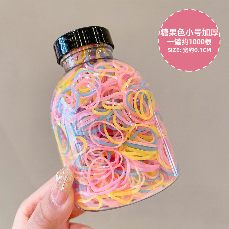 夏日韩版气质奶咖色无痕发绳不伤发马尾扎头绳新款橡皮筋发饰|undefined