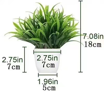 Amazon simulación olla pequeña decoración del hogar eucalipto Romero sala de estar decoración de escritorio flor falsa olla de plástico