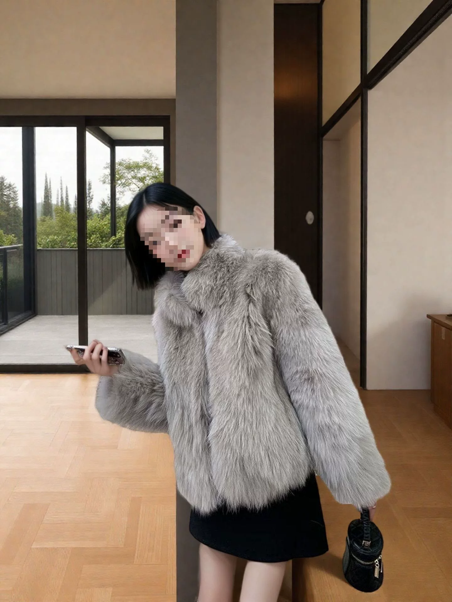 Демисезонная теплая куртка, стиль Chanel, корейский стиль