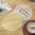 现货皮感方格餐垫pvc方形北欧式西餐垫编织中式餐桌垫隔热简约