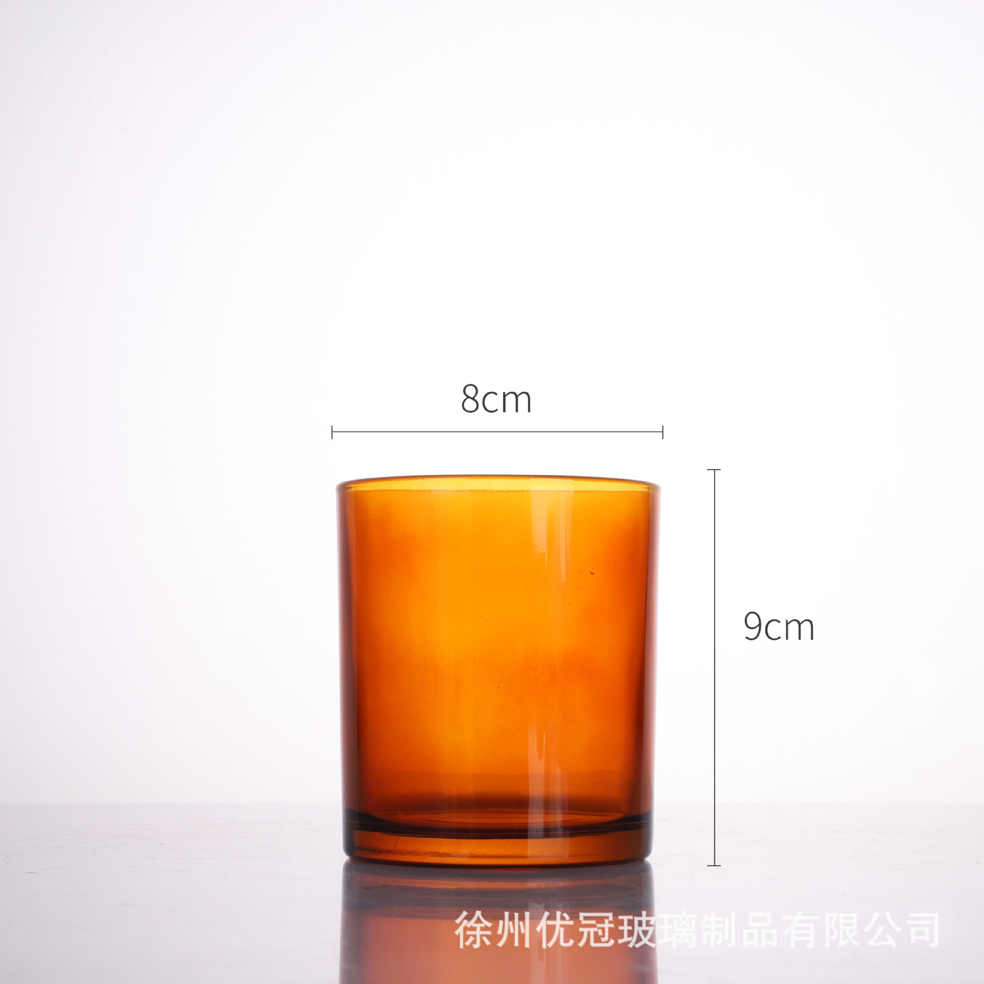 Materiales para hacer velas aromáticas caseras, recipientes de vidrio vacíos esmerilados con tapas, portavelas de vidrio de colores al por mayor, degradado