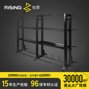 Studio medicine ball rack kettle bell rack dumbbell rack barbell piece rack wall ball rack three-layer multi-functional storage rack private education