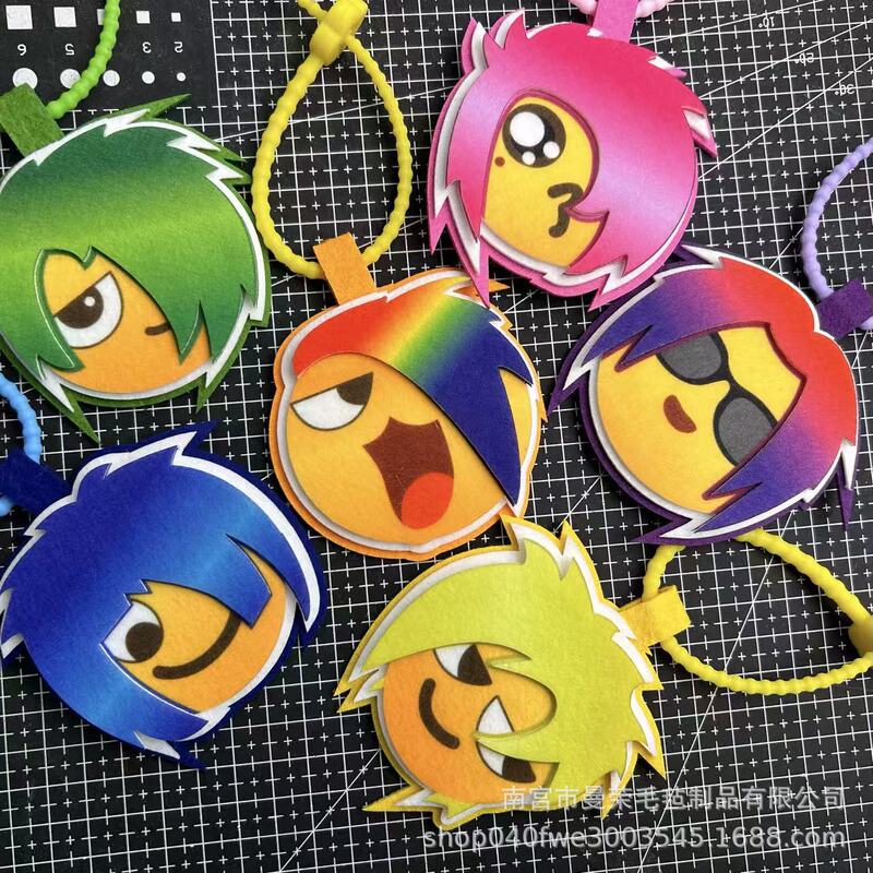 Wholesale Trendy Tiktok Cute Creative Non-Woven Fabric Keychain Luggage Felt Pendant Accessory Bag