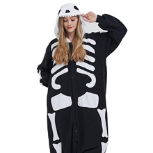 Y 18768 Stitch Flannel Zip Front Pajamas ʷ����˯��