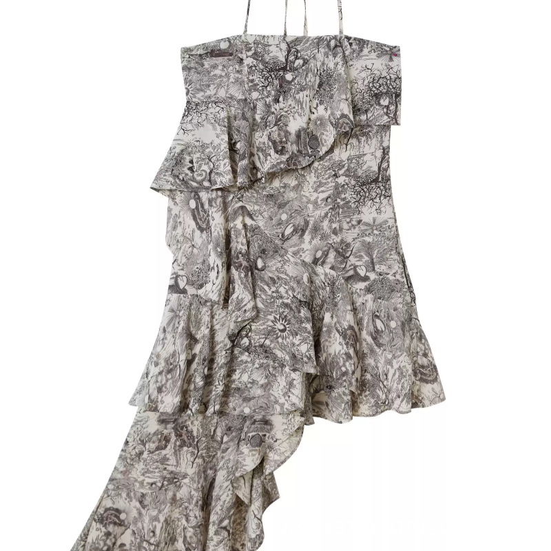 Sleeveless Suspender Dress for Women, New Summer Design, Slimming, Irregular, Versatile Long Skirt