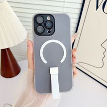 适用iPhone16promax手机壳腕带挂绳透色C型17磁吸15创意14保护套X