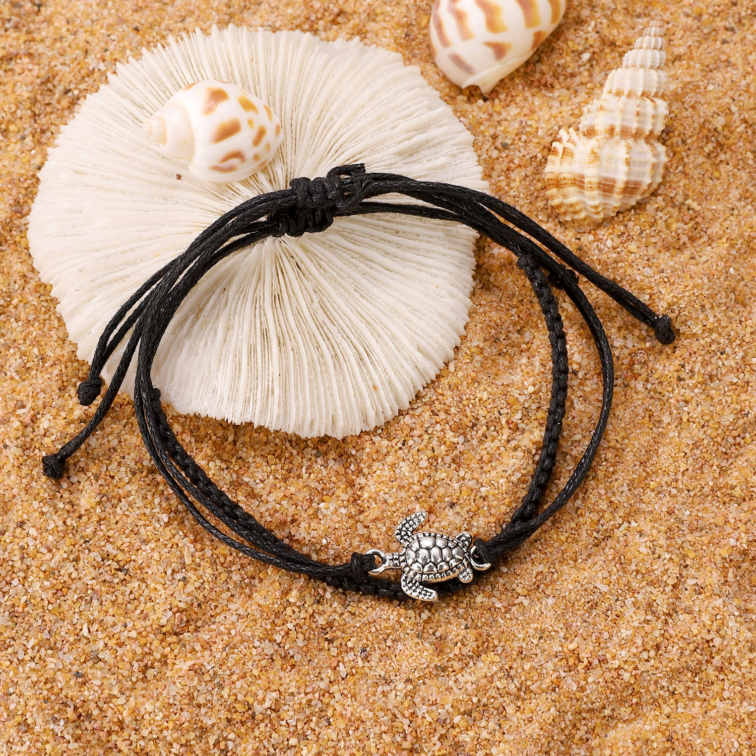 5g Weight Anklet Classification 1 Piece, 1 Set Quantity Holiday, Daily Occasion Alloy Material Turtle Pattern Unisex Gender Ethnic Style Style Wholesale Jewelry Ethnic Style Turtle Alloy Anklet 10