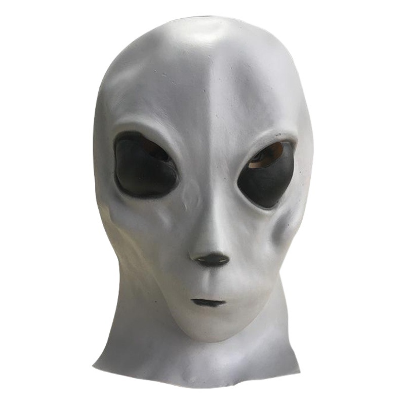 Fabricante en stock alienígena látex máscara tocado OVNI ciencia ficción película tema divertido máscara etapa apoyos