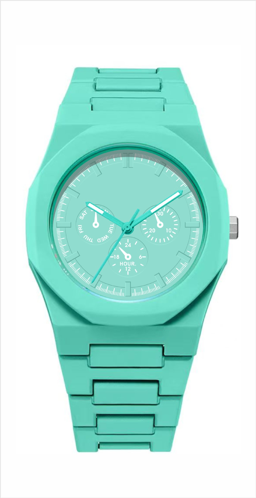 Reloj de negocios resistente al agua de alta gama, sudeste asiático, Oriente Medio, estilo explosivo, reloj de cuarzo árabe de plástico, cabello lacio de fábrica
