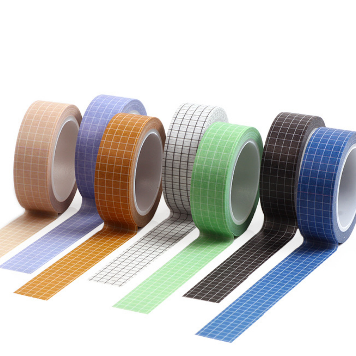 厂家批发基础格子手账和纸胶带 黑白系纸胶带 创意DIY装饰贴纸