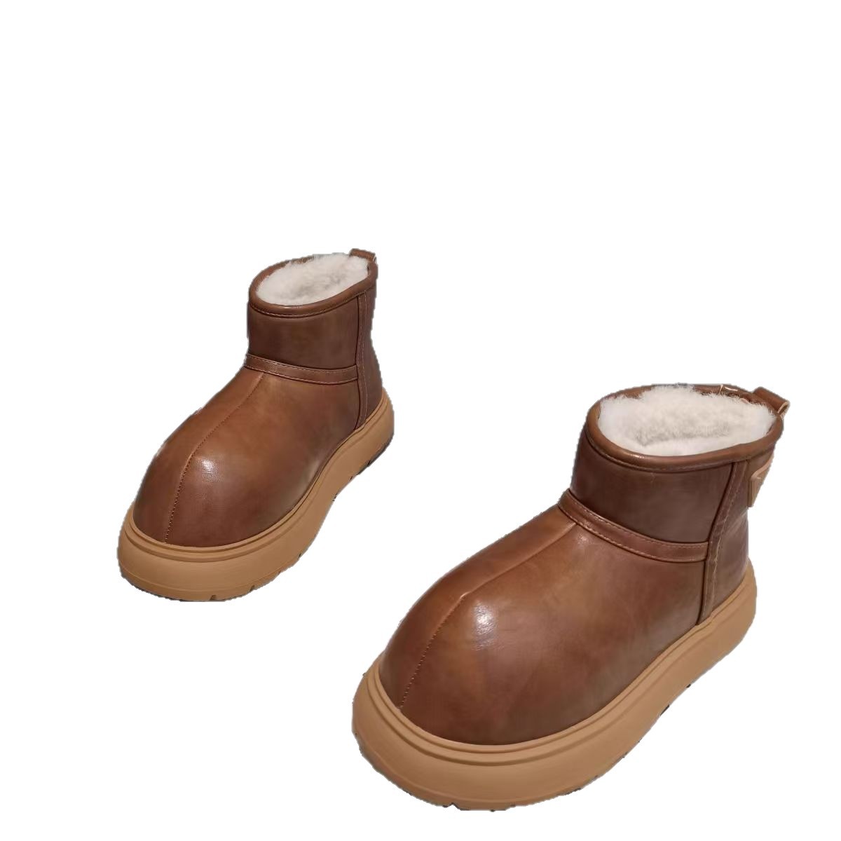 Botas de nieve de niñas impermeables y gruesas zapatos de algodón invierno 2025 nuevas botas de algodón para niños zapatos de invierno cálidos de lana image 6