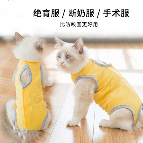 Cat and dog sterilization clothing female and male cat surgical clothing weaning anti-hair loss postoperative anti-licking thin pet clothing