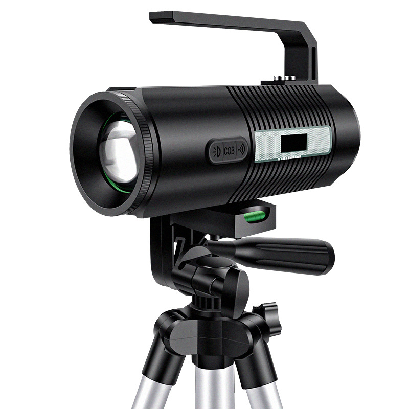 Shenhuo venta al por mayor luz fuerte luz de pesca nocturna LED fuente de luz de cuatro colores azul blanco púrpura amarillo enfoque telescópico LUZ DE PESCA GF03