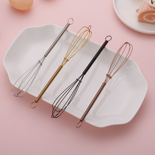 Korean creative manual mixing stainless steel egg beater multi-specification egg cream flour kitchen baking tools