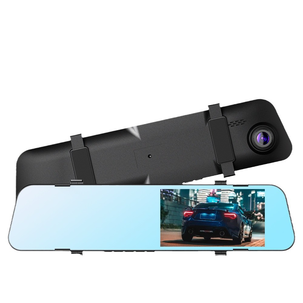 4.5 La grabadora de conducción de doble grabación frontal y trasera admite la grabación de video de retroceso y la detección de movimiento de visión nocturna montada en el vehículo.