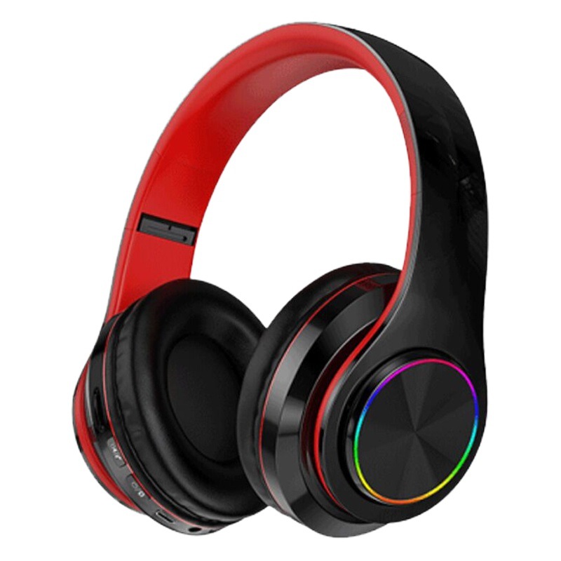 B39 auriculares Bluetooth auricular inalámbrico luminoso colorido respiración Tarjeta de luz-inserción plegable subwoofer auriculares Bluetooth