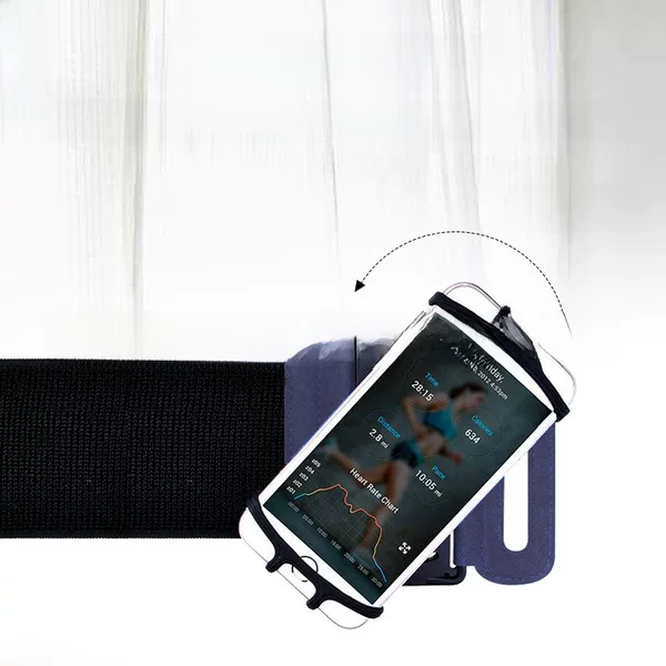 Factory spot 360 ° rotating Sports mobile phone bracket arm band outdoor running fitness mobile phone arm band arm bag