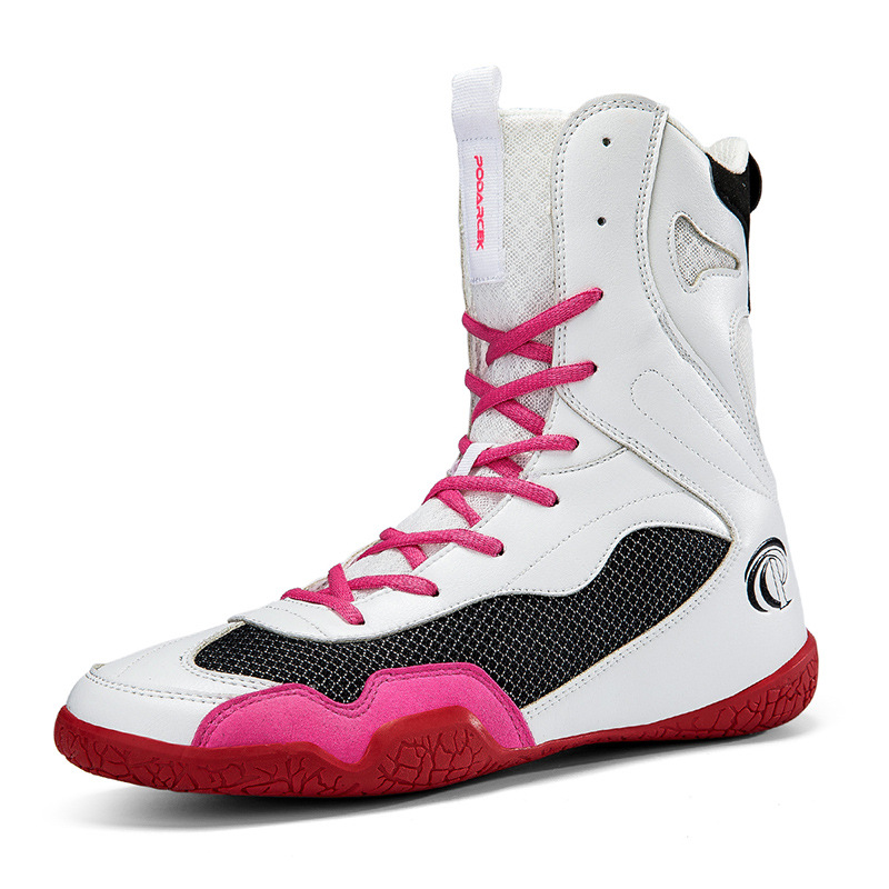 2025 New Professional Boxing Training Shoes, High-Top Boots for Fighting and Wrestling, Non-Slip, Wear-Resistant, Comfortable Competition Training Shoes