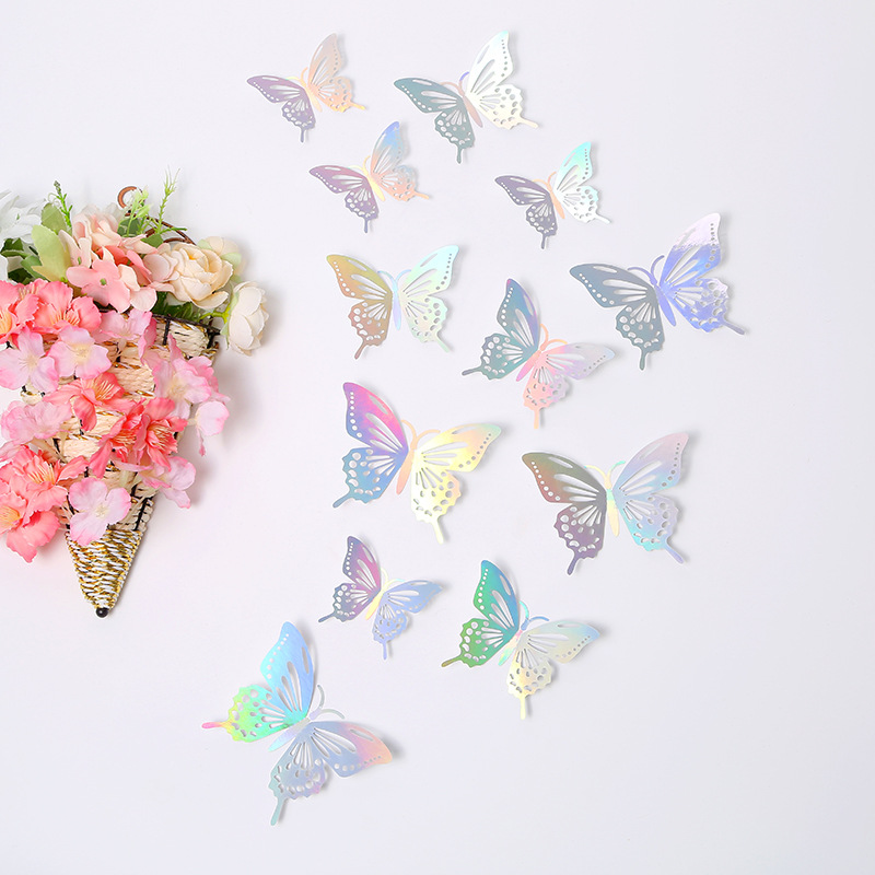 La mariposa e deslumbra 12 colores