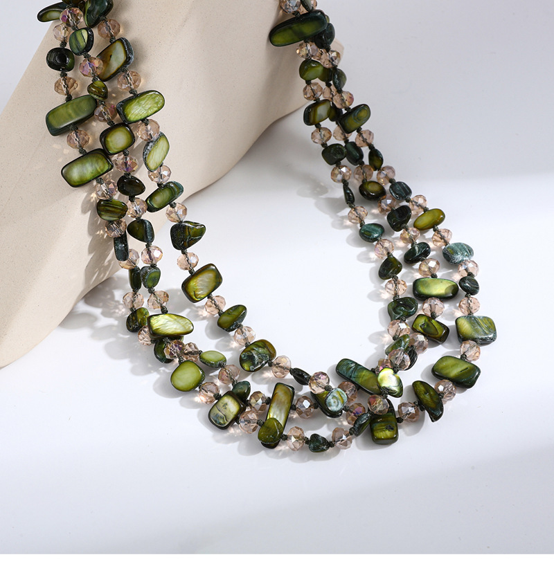 105g Weight Necklace Classification Shell Chain Material Beaded Chain Chain Type 1 Piece Quantity Holiday, Travel Occasion Shell Material Geometric Pattern Women's Gender Vacation, Simple Style Style Vacation Simple Style Geometric Shell Beaded Chain Beaded Necklaces Wholesale 9