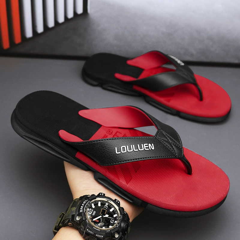 Новинка 202, летние шлепанцы, мужские шлепанцы, повседневные модные нескользящие персонализированные модные верхние сандалии для мужчин