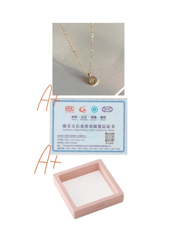 跨境欧美S925纯银时尚百搭圆形八芒星亮片锁骨链项链女高级感小众|undefined
