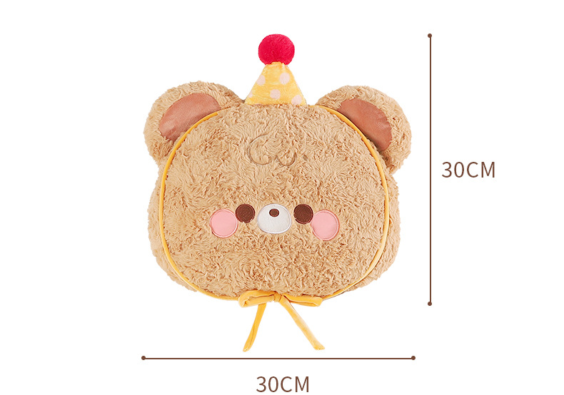 Car Headrest Waist Cartoon Car Seat Pillow Neck Pillow Cute Plush Car Rear Seat Backrest Waist Pad